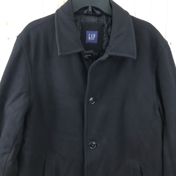 Gap Mens Black Coat - Picture 3 of 8